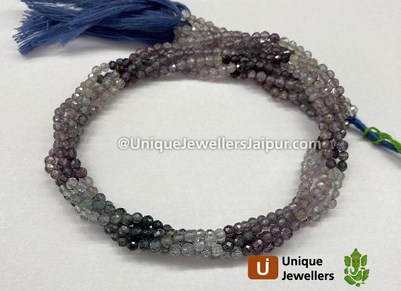 Blue Spinel Shaded Faceted Beads
